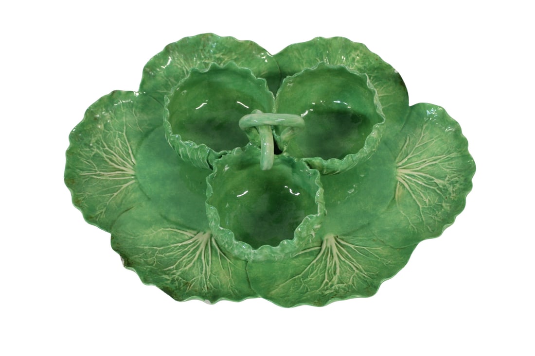DODIE THAYER Lettuce Leaf Wear Tray & Condiment (1 of 11)