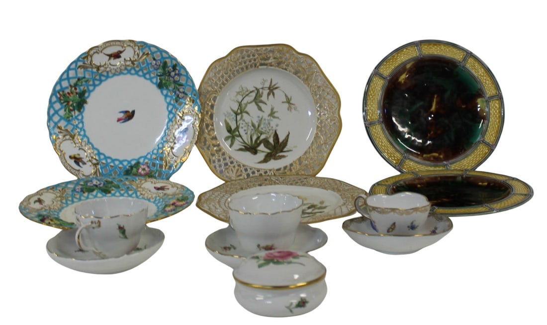 Minton, Wedgwood, KPM & Meissen Porcelain Lot (1 of 12)