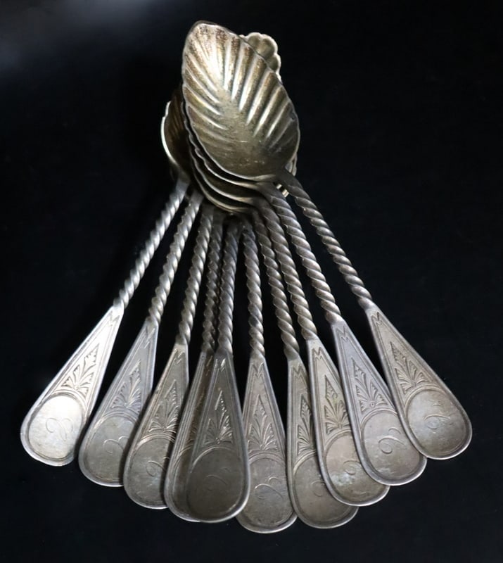 STERLING. Tiffany & Co. Sterling Ice Cream Spoons (1 of 5)