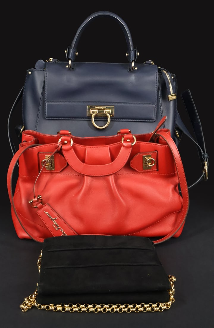 COUTURE. Salvatore Ferragamo Purse Grouping. (1 of 11)