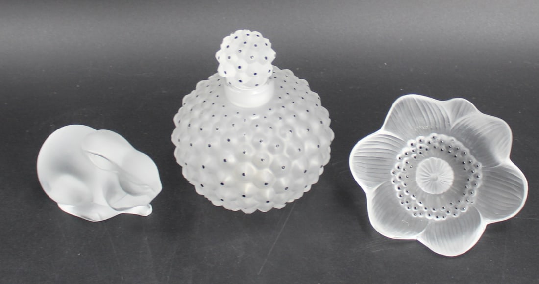 Lalique France Glass Grouping 3 Pieces (1 of 5)