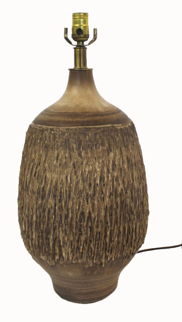 Large LEE ROSEN for DESIGN TECHNICS Pottery Lamp. (1 of 4)