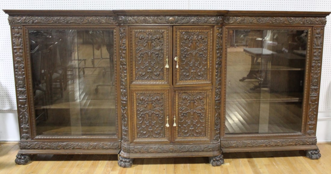 Antique Highly & Finely Carved Oak Continental (1 of 8)