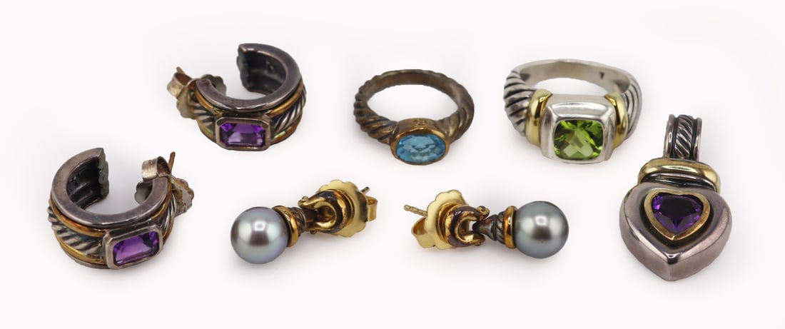 JEWELRY. Yurman Sterling 18kt Gold and Gem Jewelry (1 of 12)