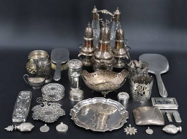 STERLING. Grouping of Sterling Hollowwares. (1 of 14)
