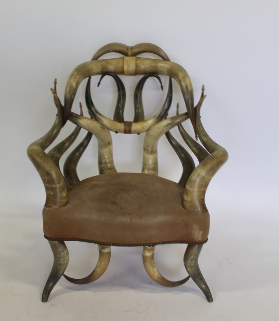Antique Horn Chair. (1 of 6)