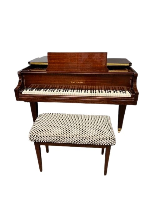 Baldwin Mahogany Baby Grand Piano (1 of 6)