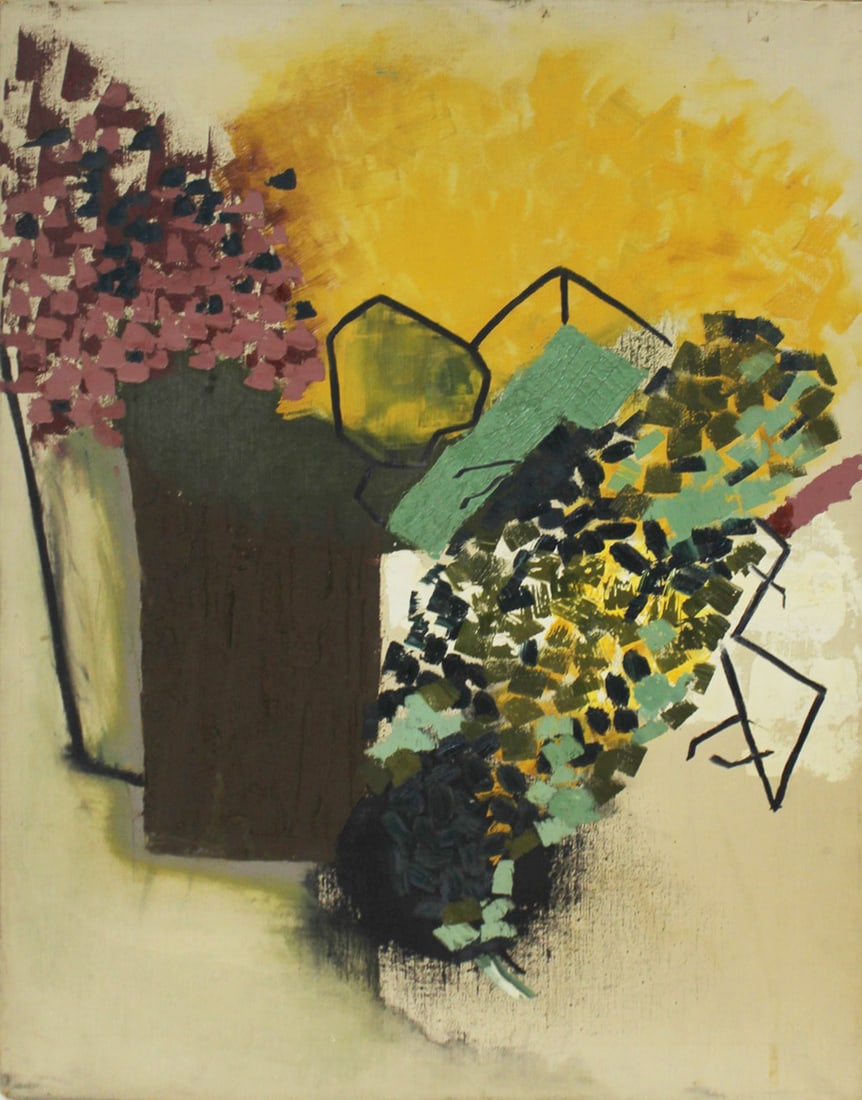 UNSIGNED Oil On Canvas. (1 of 4)