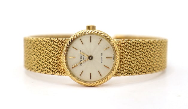 JEWELRY. Lady's Patek Philippe 18kt Gold Bracelet (1 of 15)