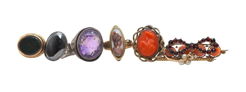 JEWELRY. Assorted Antique and Vintage Gold Jewelry (1 of 14)