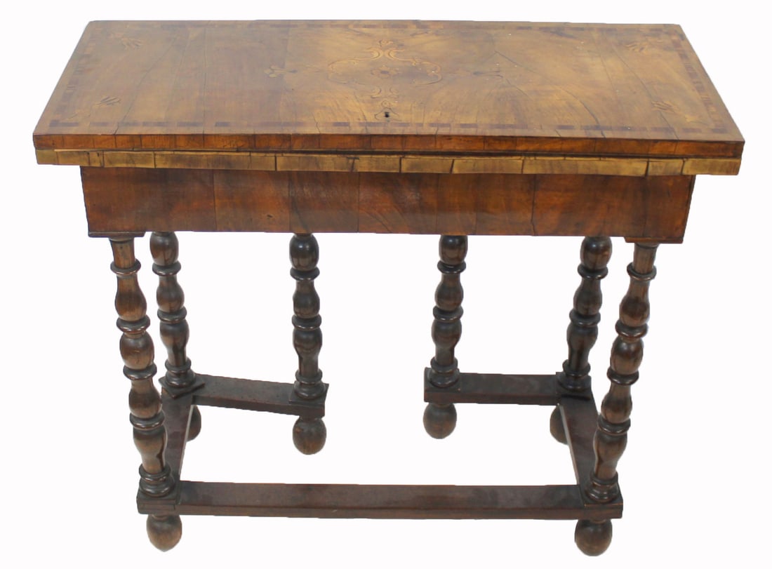 Antique Continental Flip Top Sewing Table. (1 of 7)