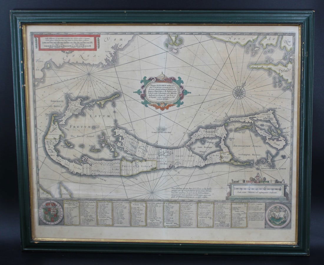 Antique Map - Bermuda - C. 1616 After Hondius (1 of 7)