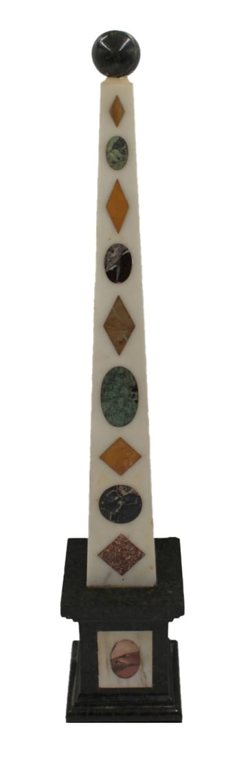 Antique Specimen Marble Obelisk. (1 of 7)