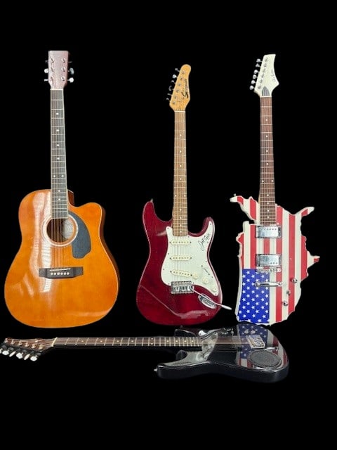Group of Four (4) Estate Guitars (1 of 8)