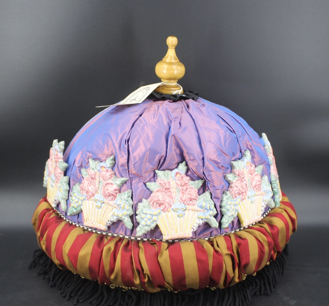 A Mackenzie-Childs Fabric & Pottery Bed Crown (1 of 5)