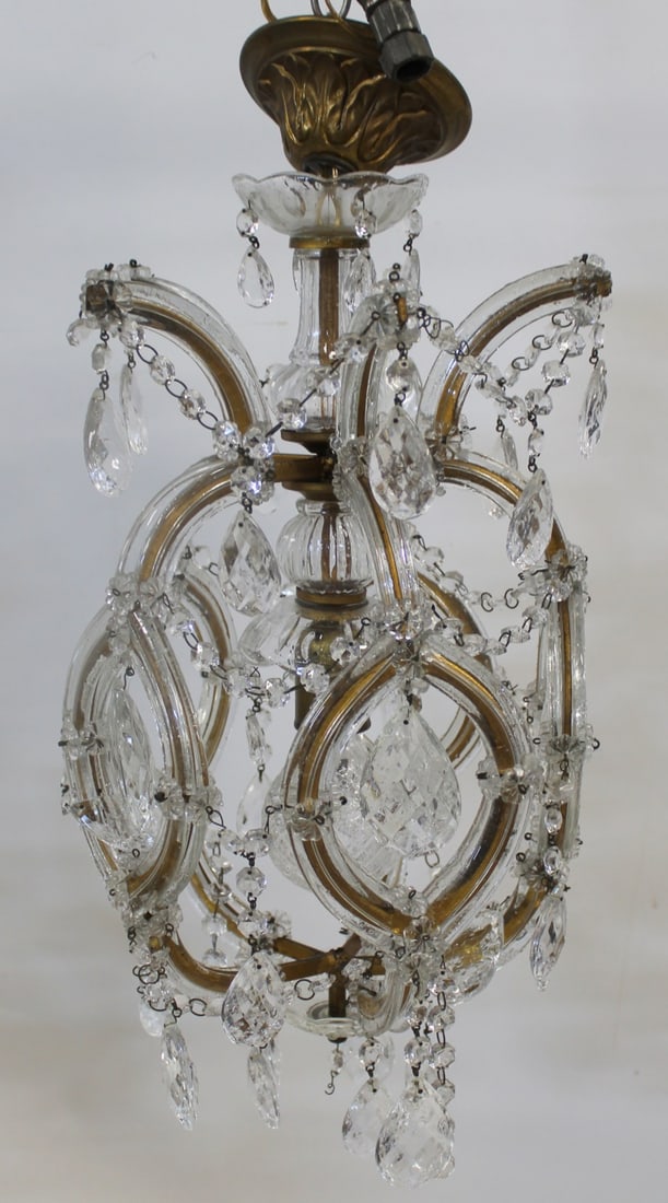 Martha Washington Style Hallway Chandelier .: From a Bronxville estate .