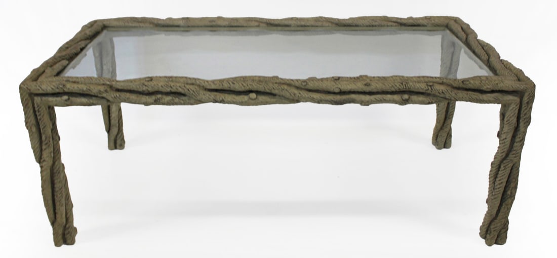 After Maison Jansen Carved Tree Form Coffee Table (1 of 9)