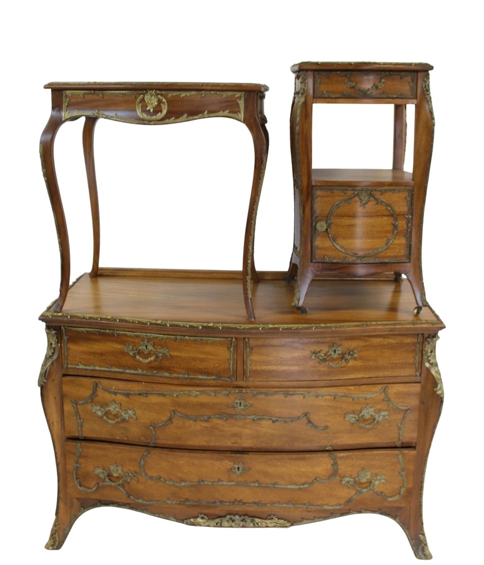 Antique Continental  Bronze Mounted Partial (1 of 13)