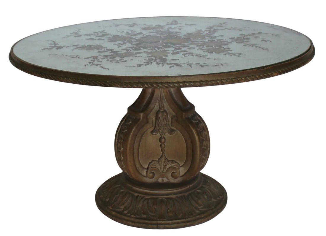 Midcentury Venetian Style Carved Wood Coffee (1 of 3)