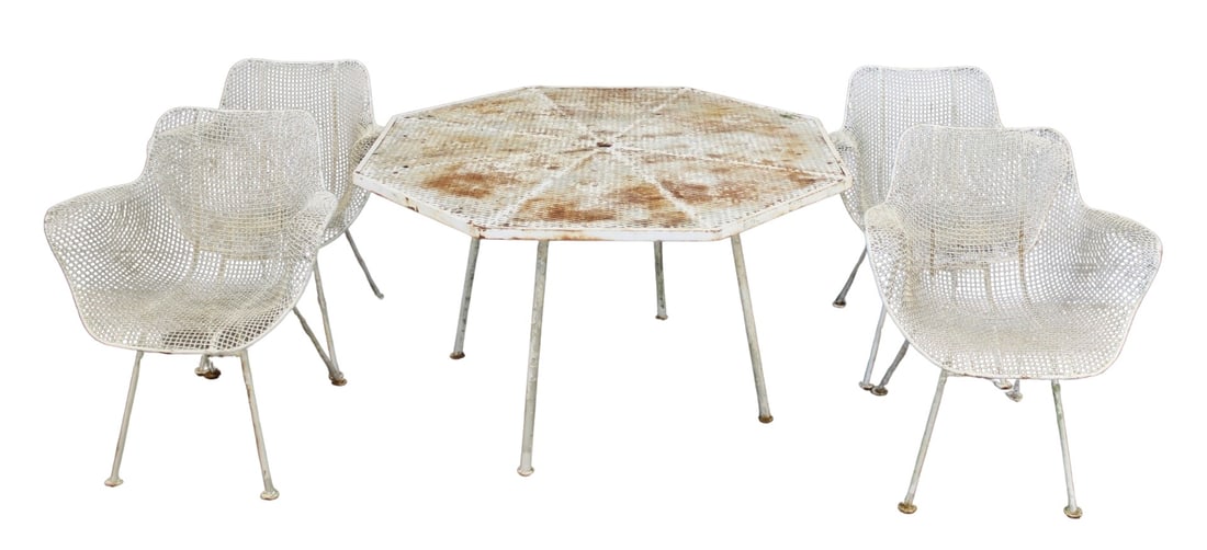 Midcentury Russel Woodard Sculptura Table & Chairs (1 of 5)