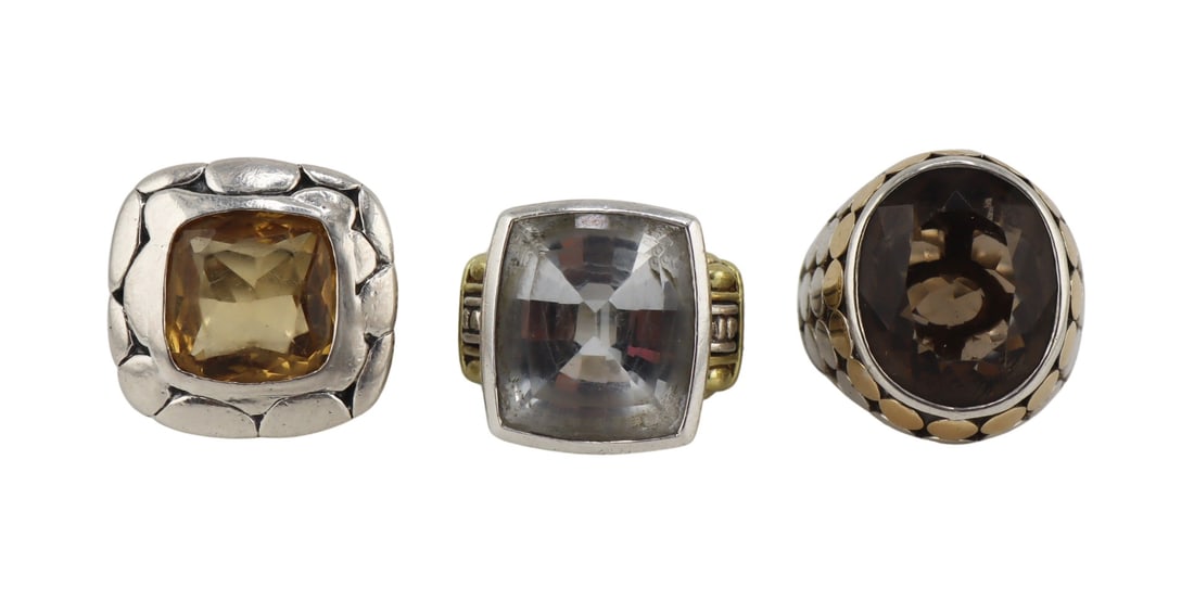 JEWELRY. (3) John Hardy and Lagos Rings. (1 of 16)