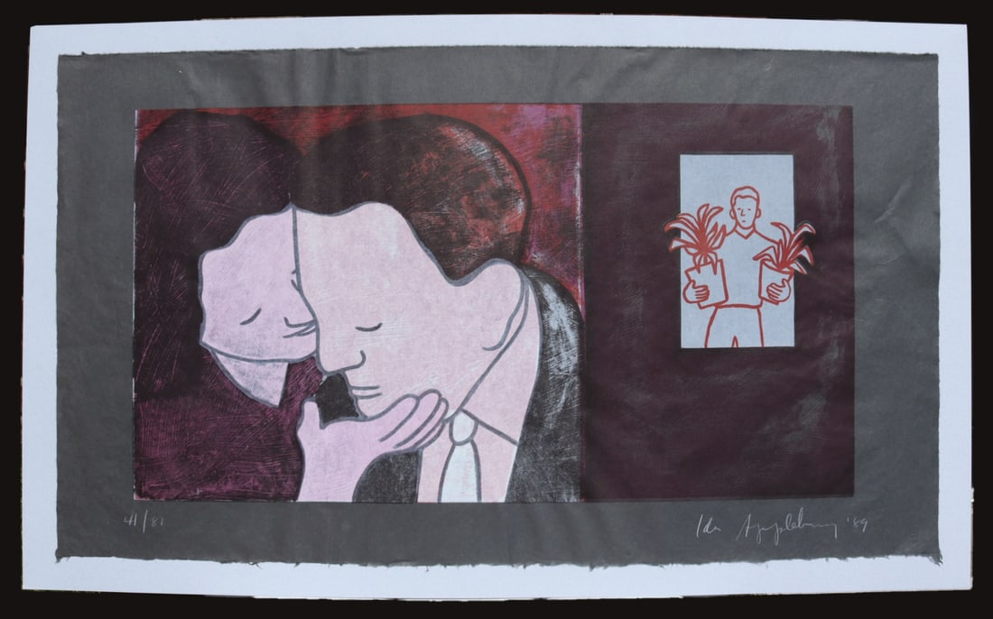 IDA APPLEBROOG (AMERICAN, 1929-2023).: "I will go before thee and make the crooked places". Isaiah 45:2, 1989. Lithograph. Signed lower right. Edition 41 of 81 lower left. Property from a Westchester County, NY collection. Dimens