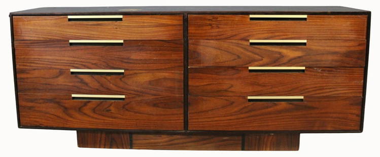 Vladimir Kagan Midcentury 6 Drawer Dresser.: From a Riverdale, Bronx, NY estate. - Dimensions: 32" x 18" x 78"