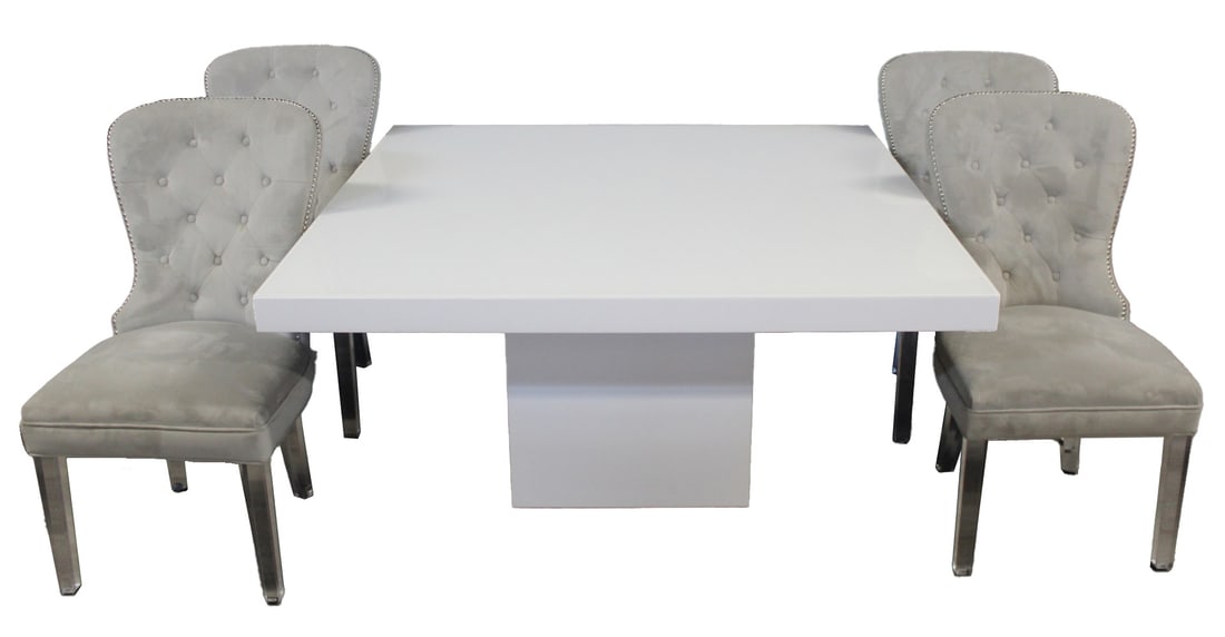 Modernist Laminate Table & 4 Chairs. (1 of 6)