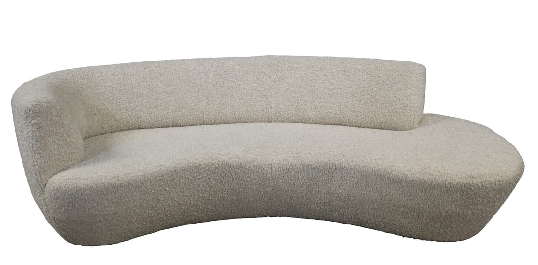 Vintage Upholstered Kagan Style Cloud Sofa. (1 of 6)