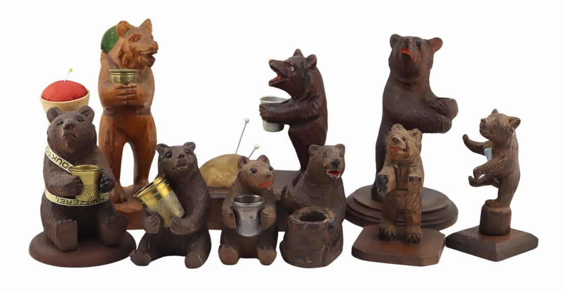 Collection of Black Forest and Carved Wood Bear (1 of 9)