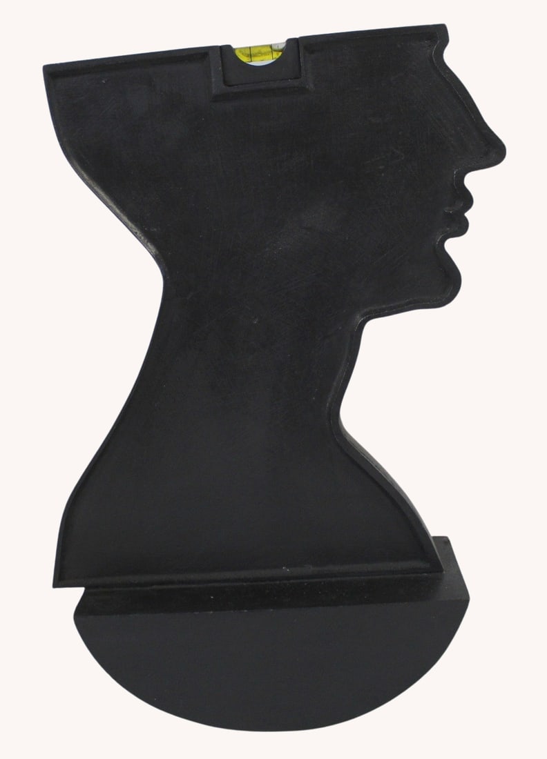 YOAN CAPOTE (Cuban, b. 1977): 'Locura' (Madness), 2005. Cast Iron spirit level. Signed and numbered 5/5. From a Greenwich, CT estate. - Dimensions: 16.5" h x 10.5" w.