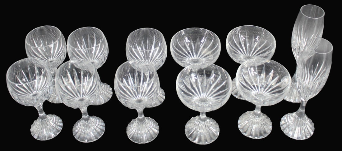 BACCARAT Grouping of Massena Stemware. (1 of 4)