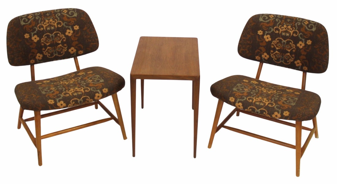 Midcentury Pair of Chairs Signed Studio Together (1 of 8)