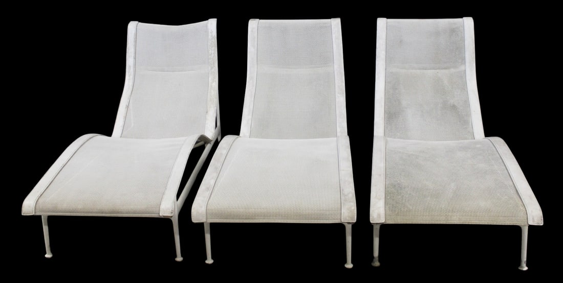 3 Vintage Richard Schultz Chaise Lounges.: From a New Milford, CT estate. - Dimensions: 33" x 21" x 60"