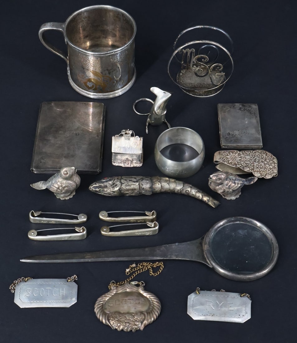 STERLING. Collection of Sterling Objects. (1 of 13)