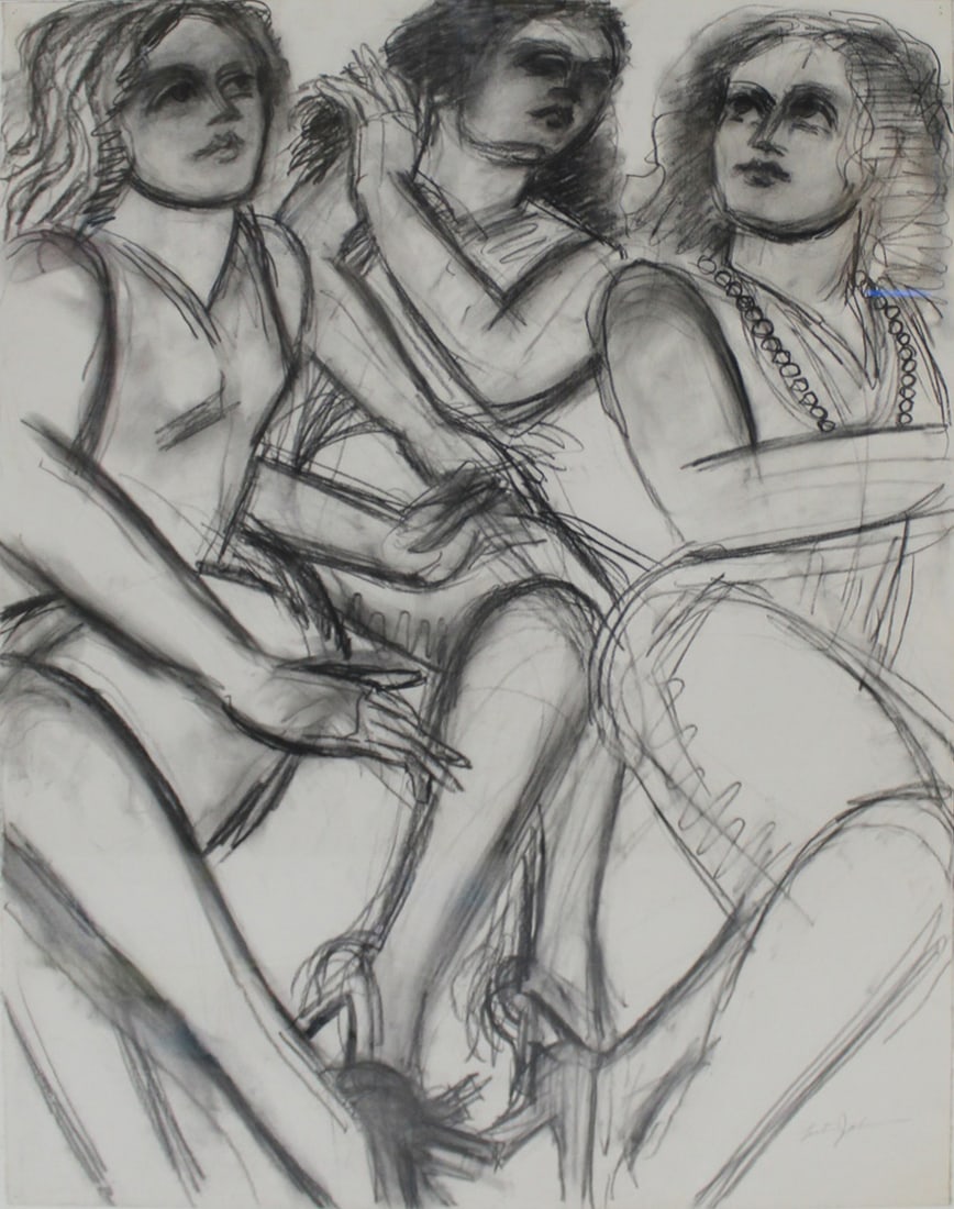 ILLEGIBLY Signed Ink And Pencil On Paper (1 of 5)