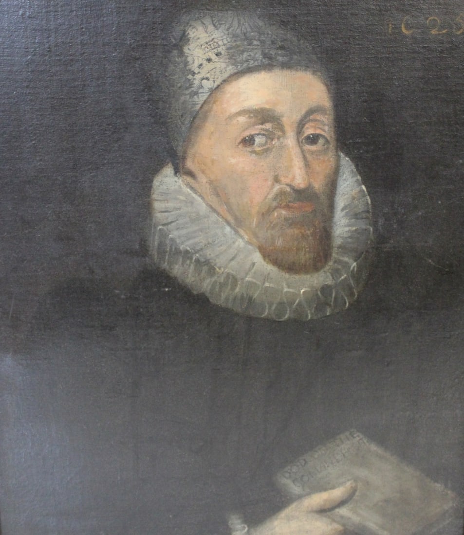 Old Master Oil On Canvas.: Portrait signed and dated upper rt. From a Riverside Drive NYC estate. - Dimensions: 24" x 19" & Framed 23" x 24"