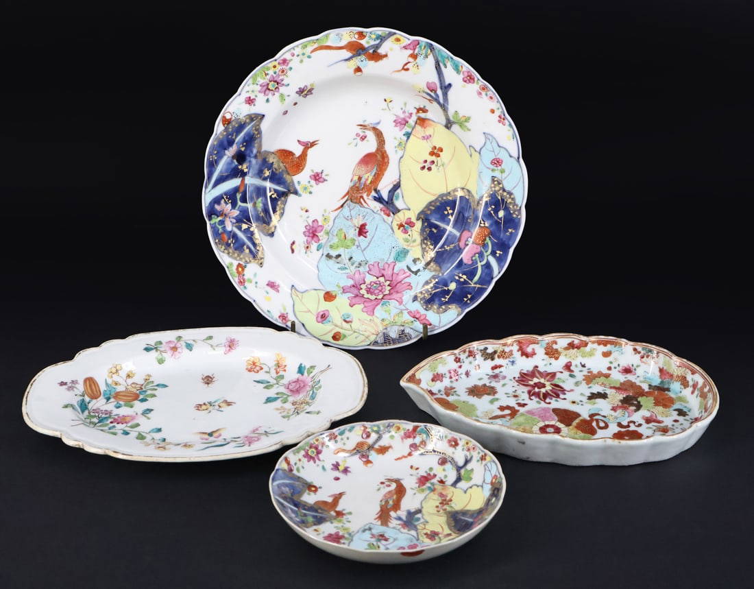 (4) Chinese Enamel Decorated Dishes.