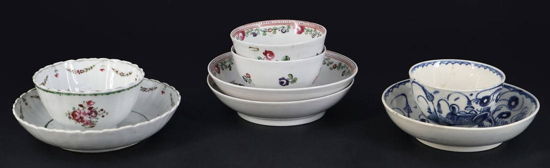 Chinese Teacup and Saucer Grouping.