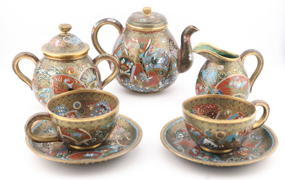 Japanese Cloissone Teaset.