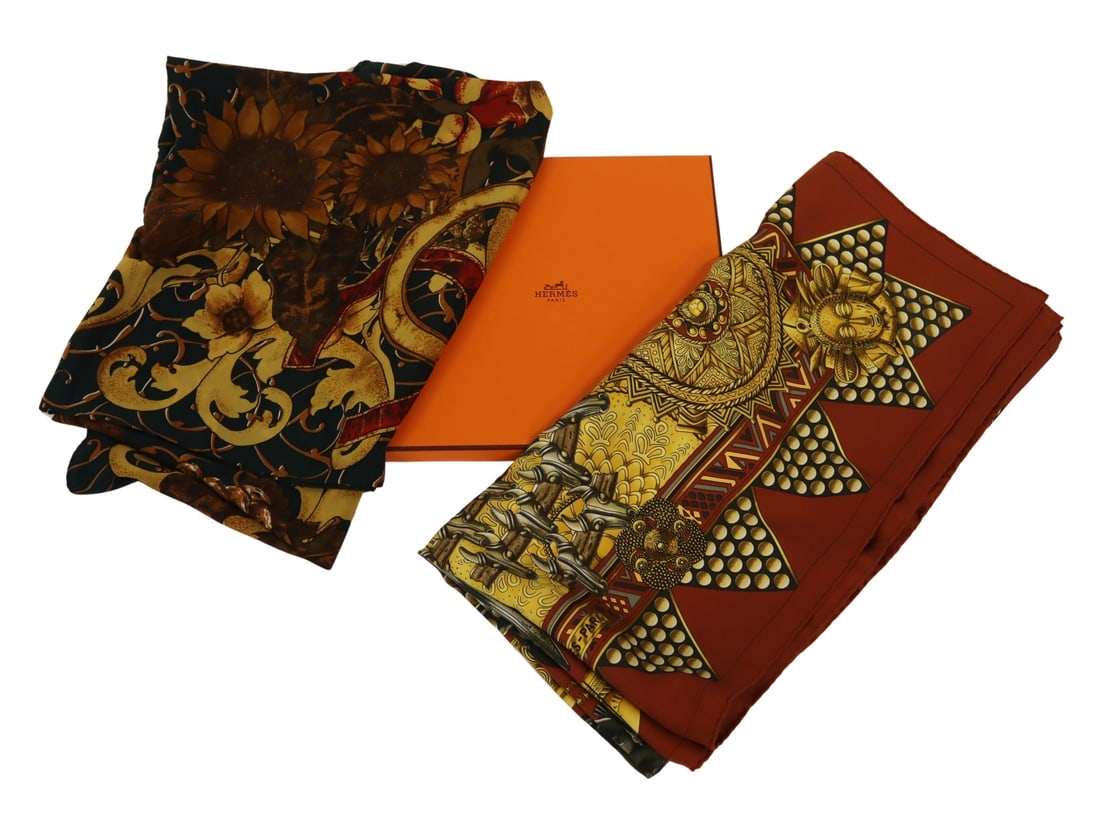 COUTURE. Hermes and Chanel Silk Scarves. (1 of 10)