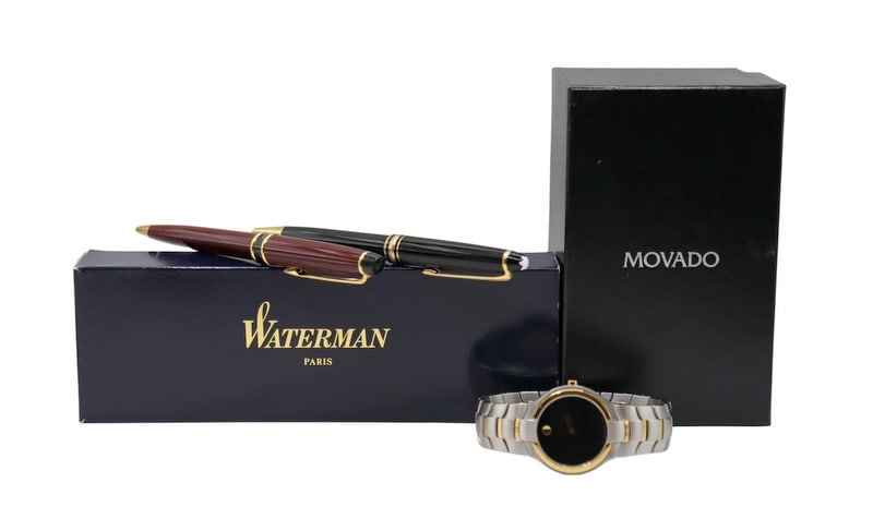 JEWELRY. Movado, Montblanc, and Waterman Grouping. (1 of 13)