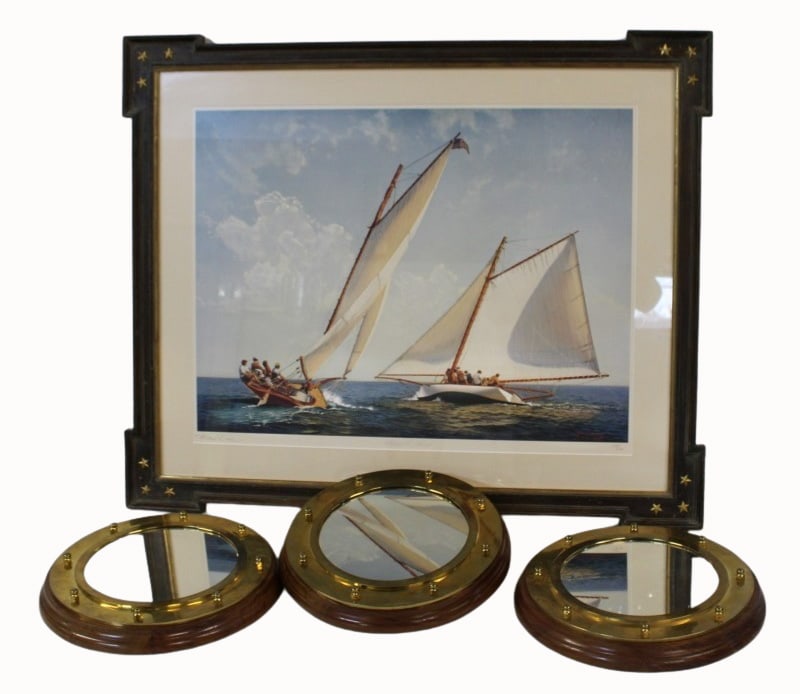 Michael Keane Print Together With 3 Porthole (1 of 6)