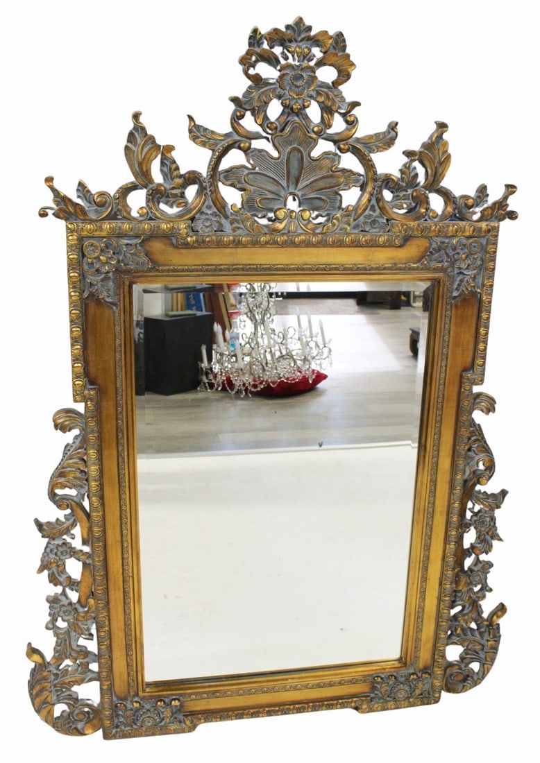 Howard Elliot  Vintage Carved Giltwood Mirror . (1 of 9)
