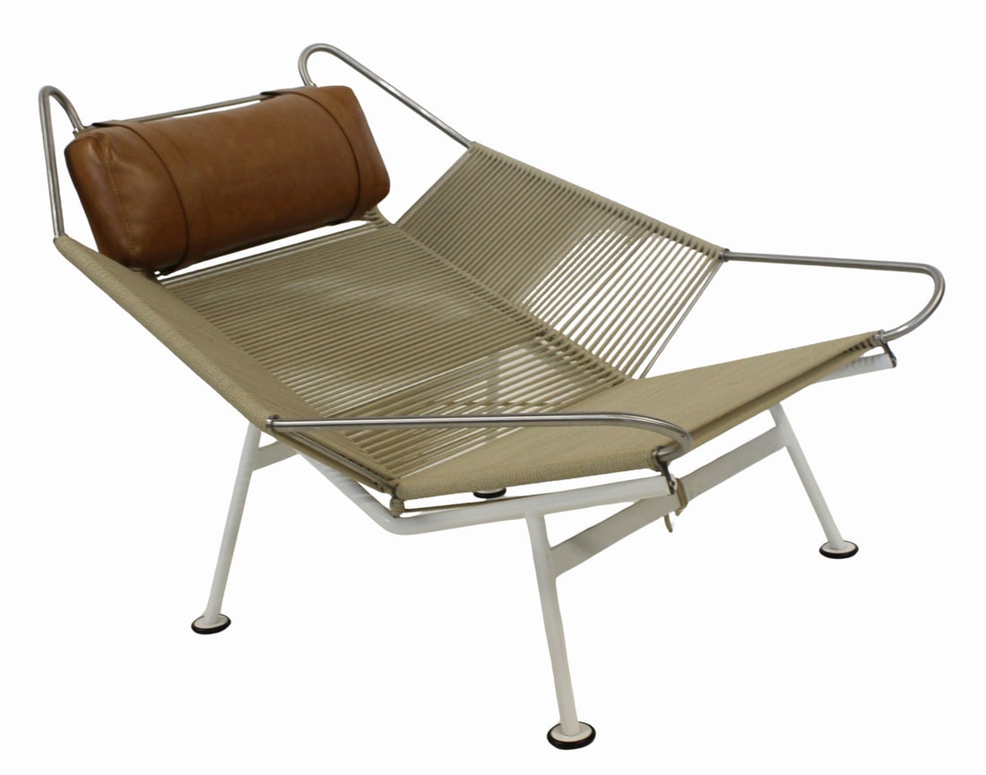 HANS WEGNER (after) Flag Halyard Lounge Chair. (1 of 8)