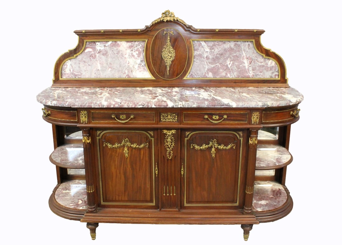 Fine Antique Bronze Mounted Marbletop Server (1 of 17)
