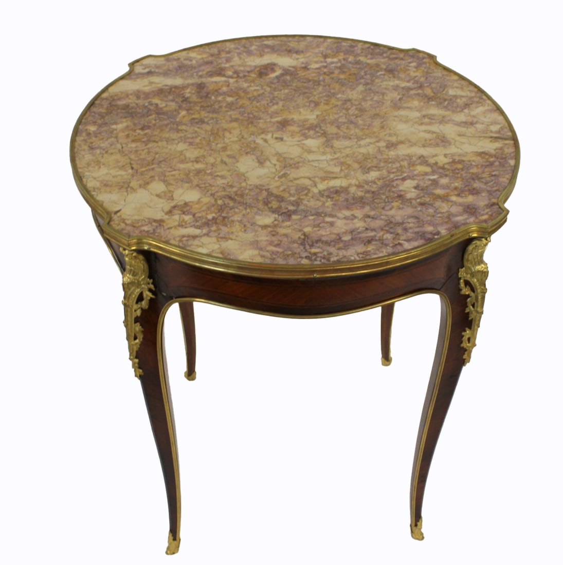 Antique Linke Quality Bronze Mounted Marbletop (1 of 8)