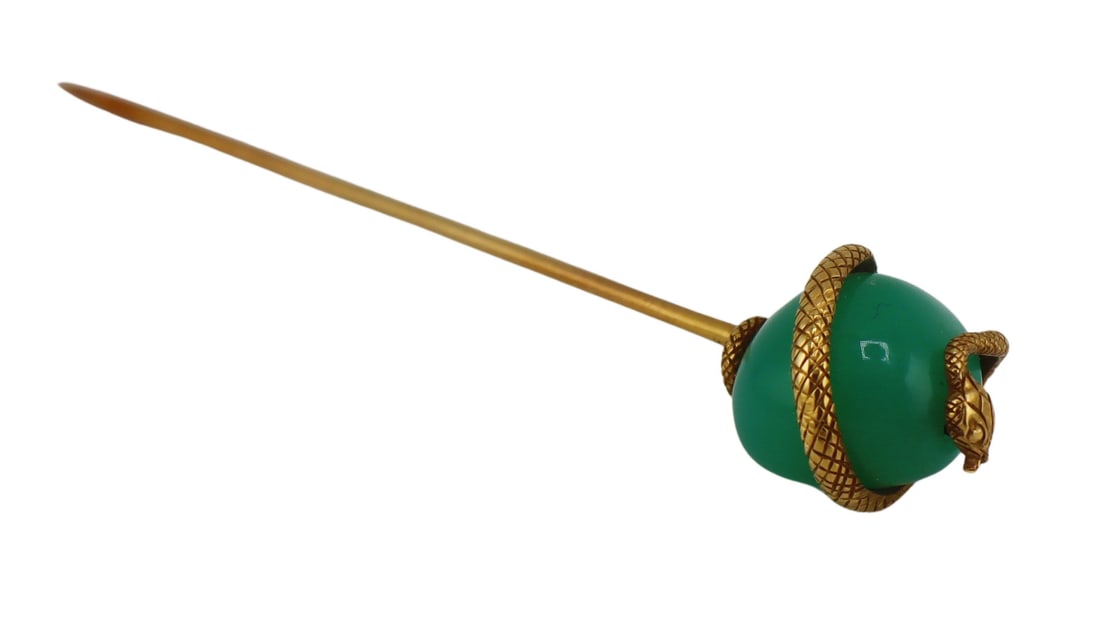 JEWELRY. Tiffany & Co. 14kt Gold and Chrysoprase (1 of 8)