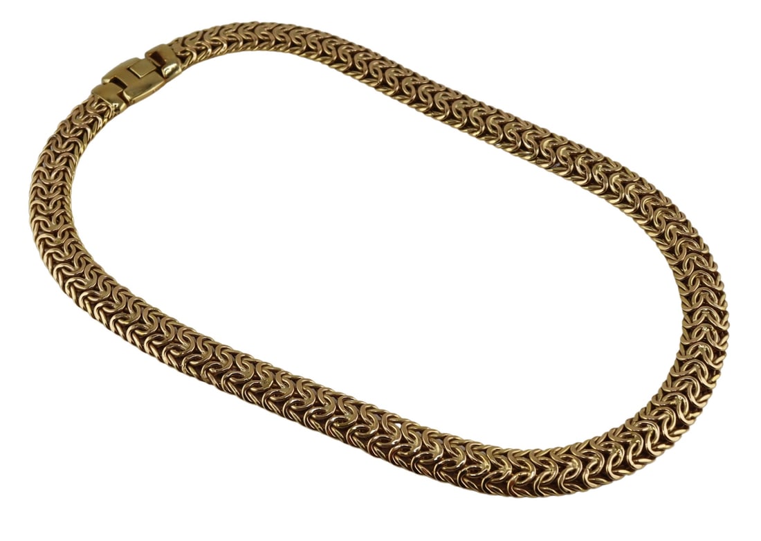 JEWELRY. Italian Uno-a-Erre 14kt Gold Necklace. (1 of 7)