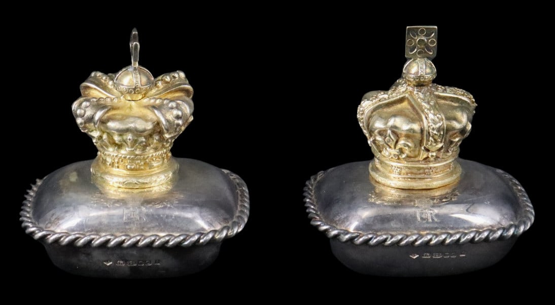 SILVER. (2) English Silver Commemorative Boxes. (1 of 14)